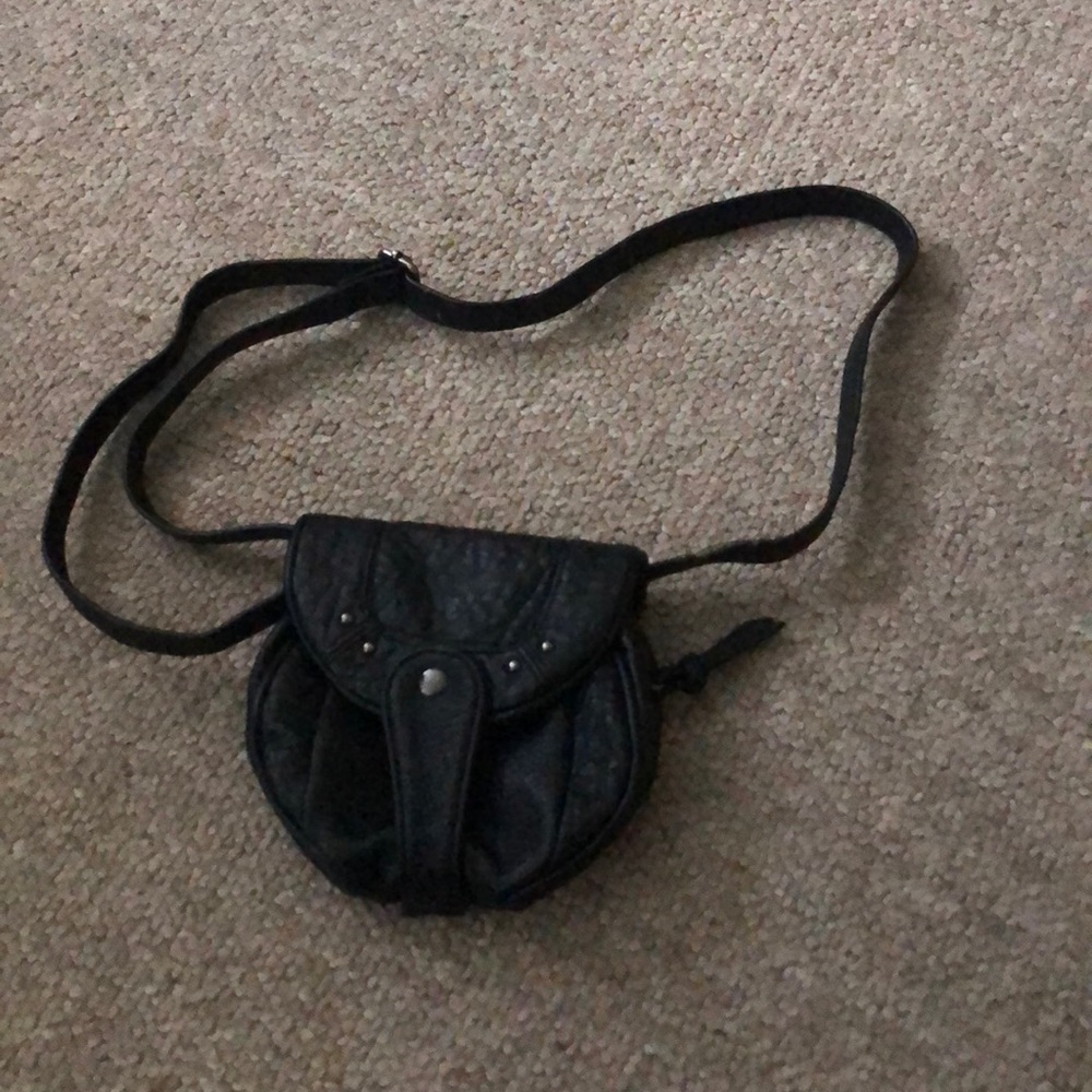 Black across the body purse